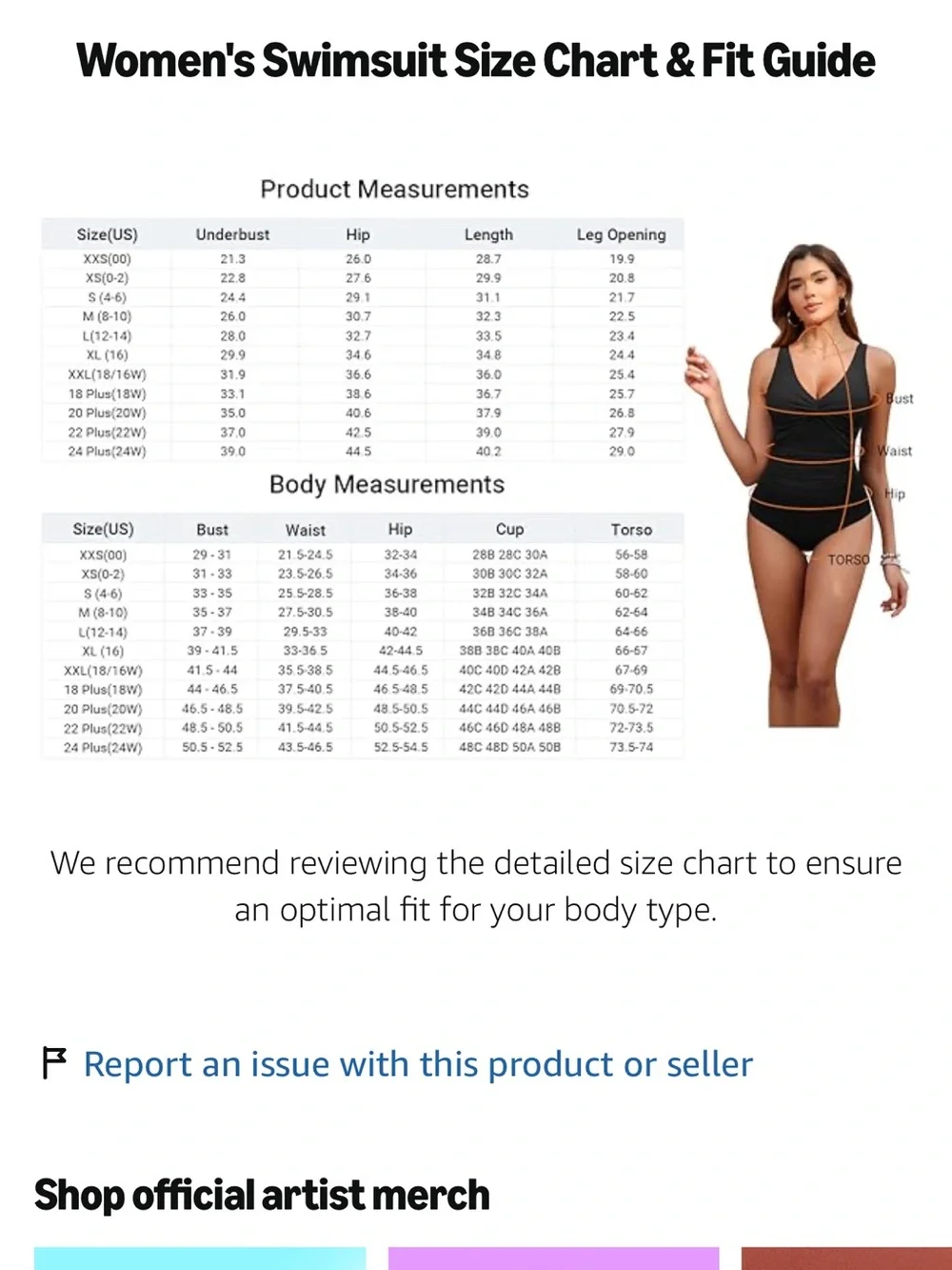 Holipick Tummy Control Swimsuit Push Up Bathing Suit Full Coverage Slimming nwt